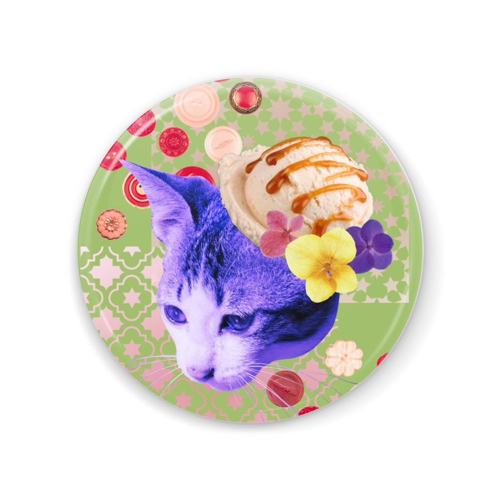 アイス帽 NEKOKA(缶ミラー)