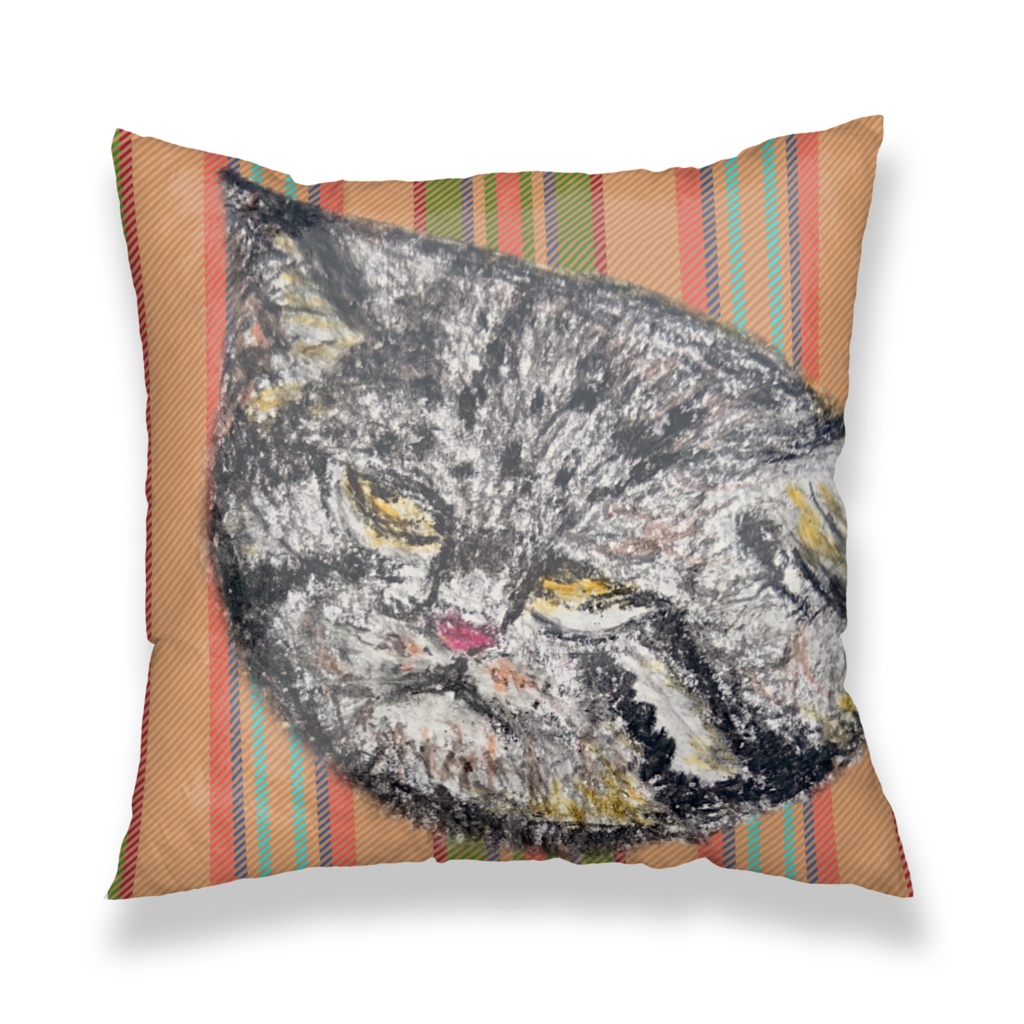 いつものマヌルネコ (クッションカバー)