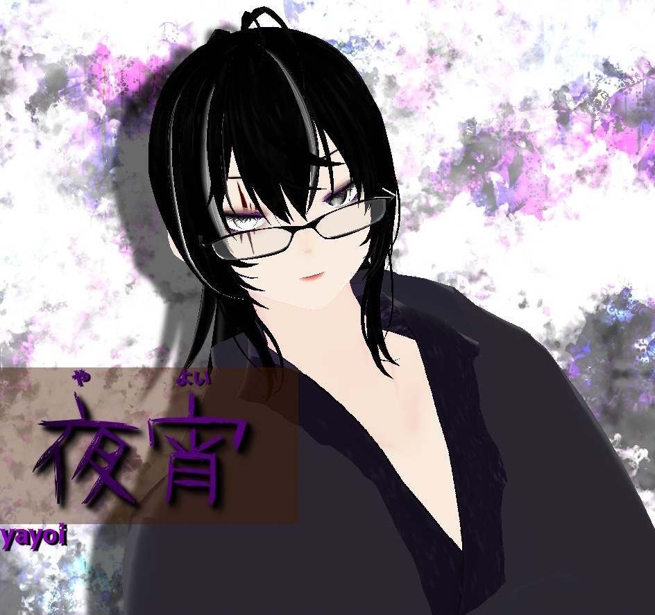 💜🌙ー夜宵ー(やよい)yayoi🌙💜 Vtube使用OK 💜商用利用OK💜Commercial use OK💜