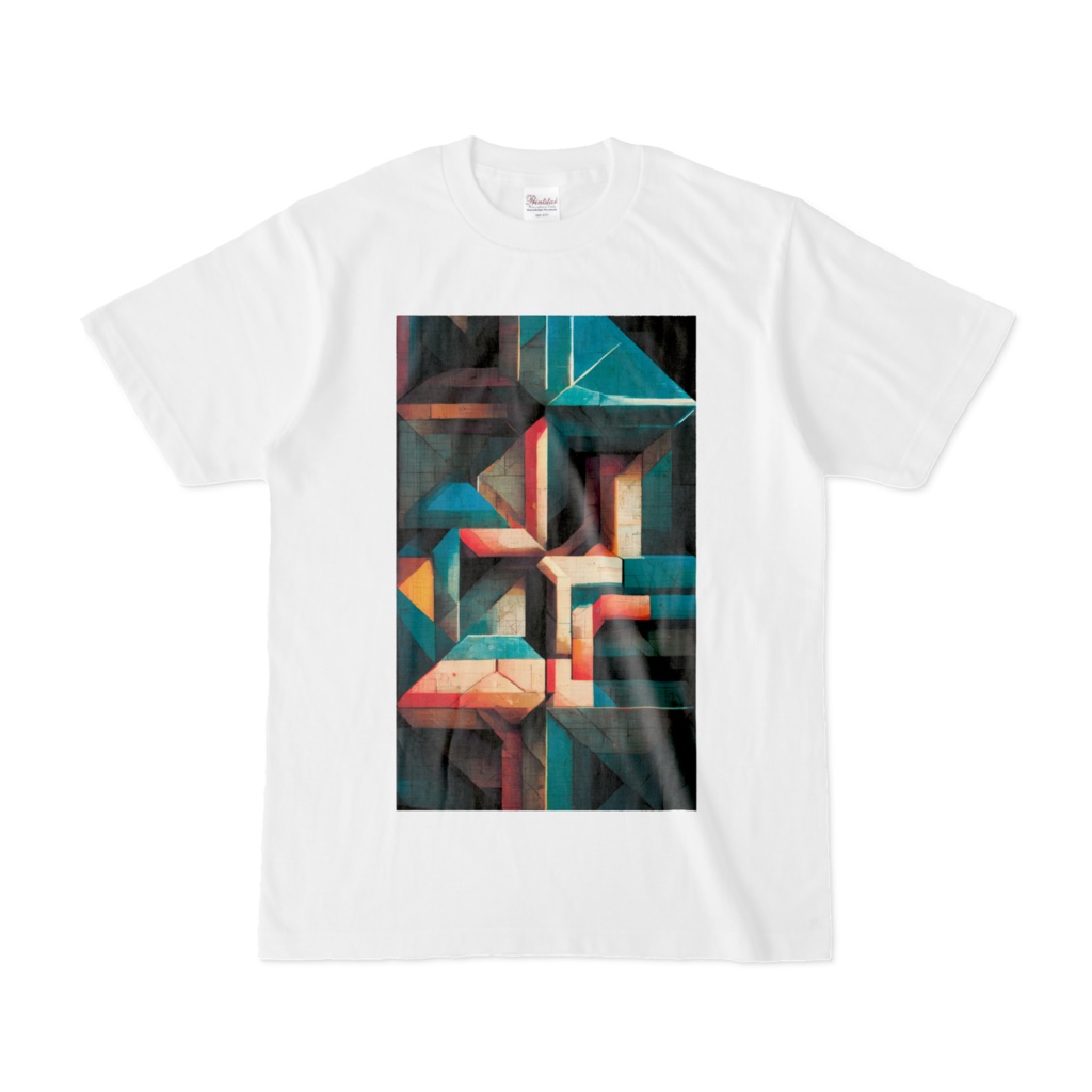 サイバーパンクな幾何学模様Tシャツ3