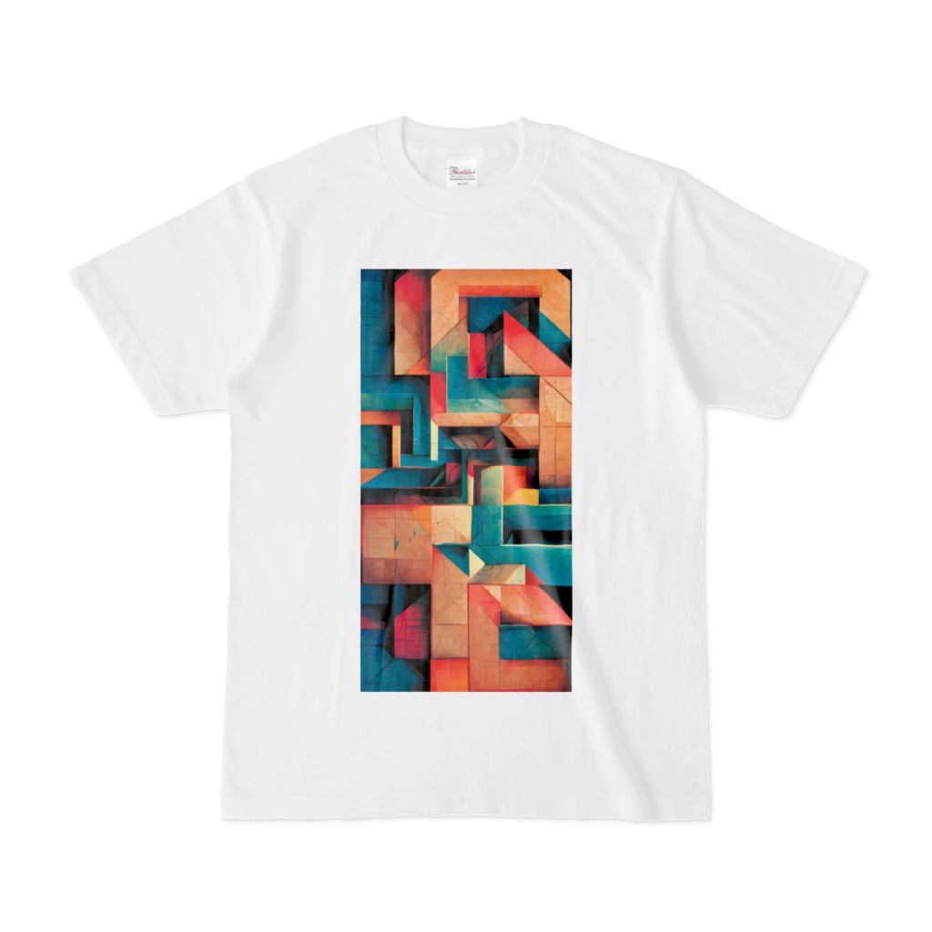 サイバーパンクな幾何学模様Tシャツ4