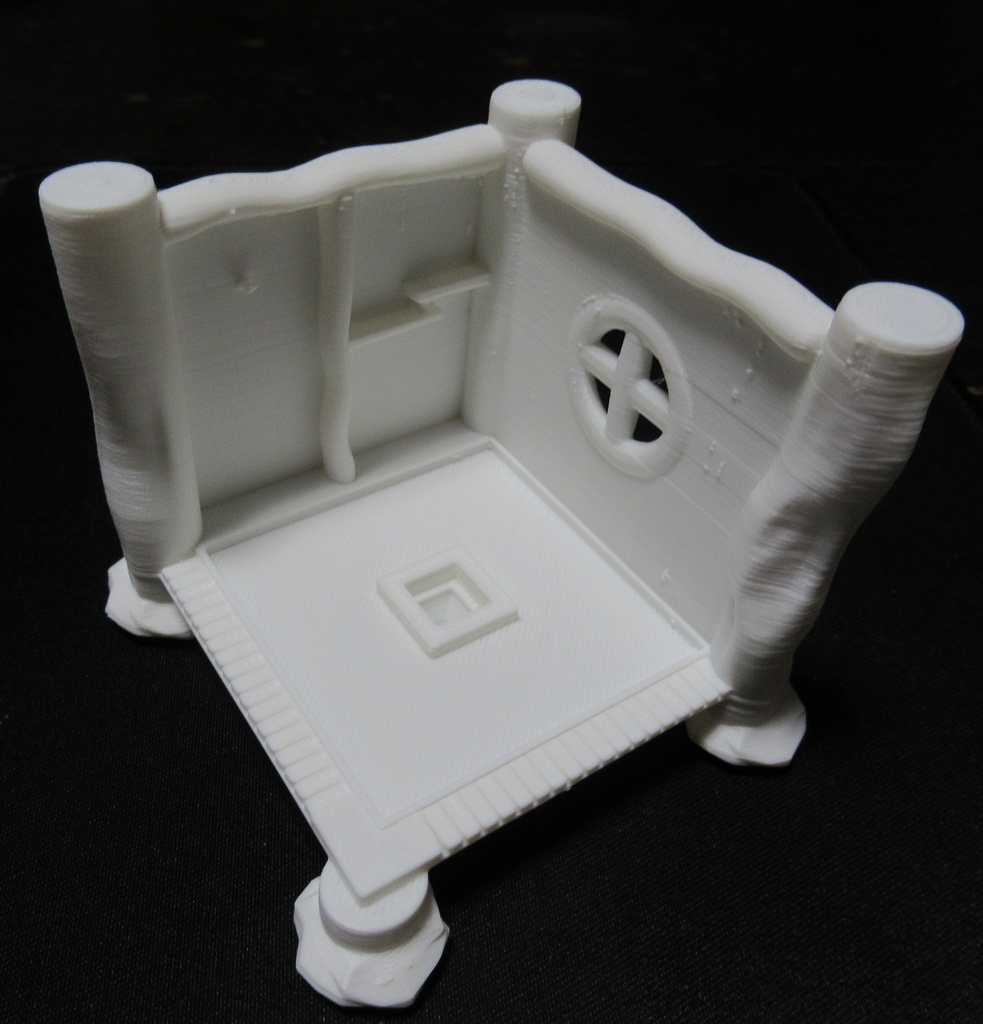 【ミニスタジオ】囲炉裏の間【3Dプリンタ出力品・未塗装】