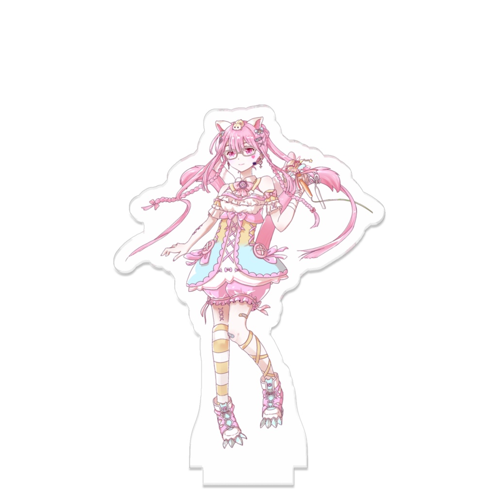 繋がるアクスタ_あむ。 (REALITYアバターイラスト)
