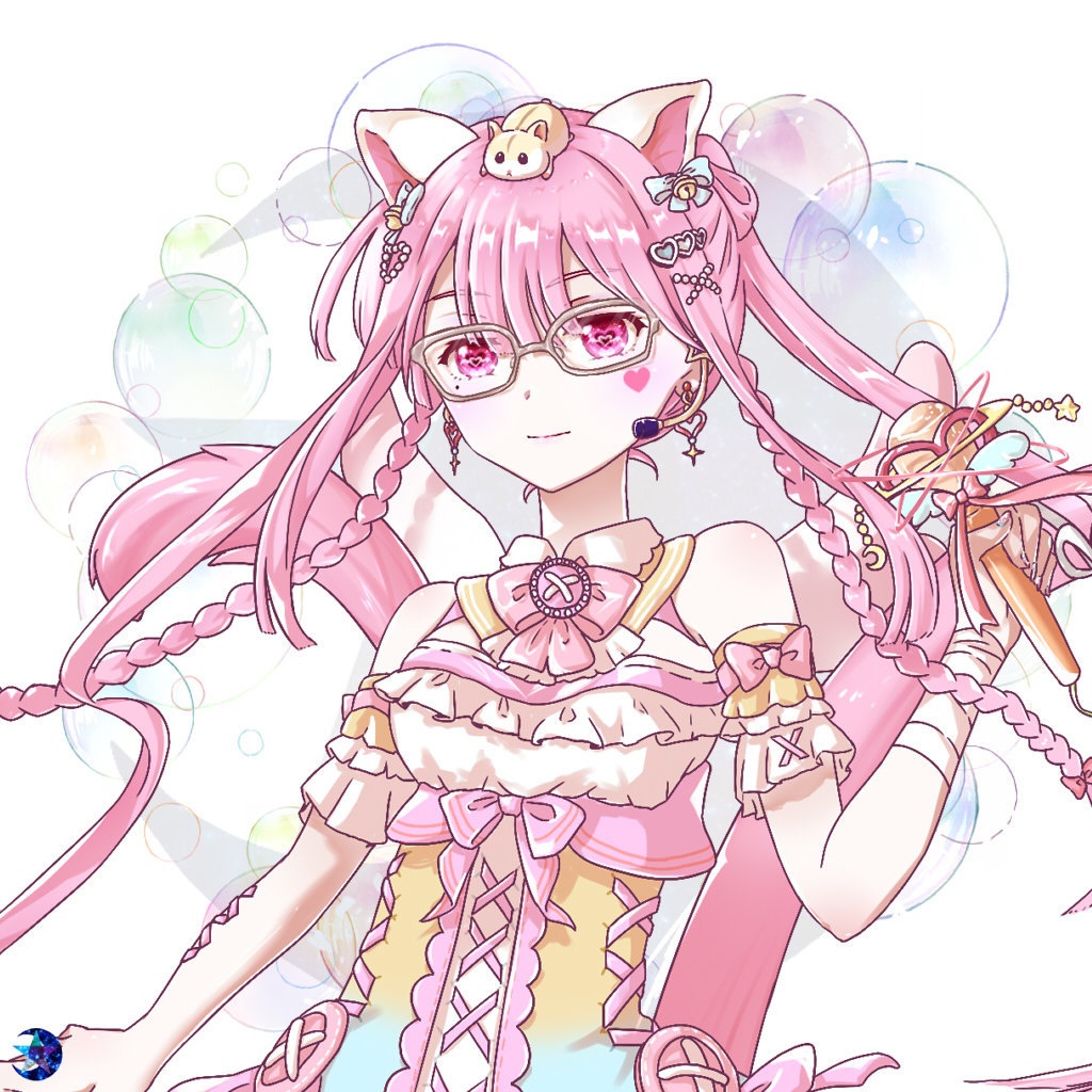 繋がるアクスタ_あむ。 (REALITYアバターイラスト)