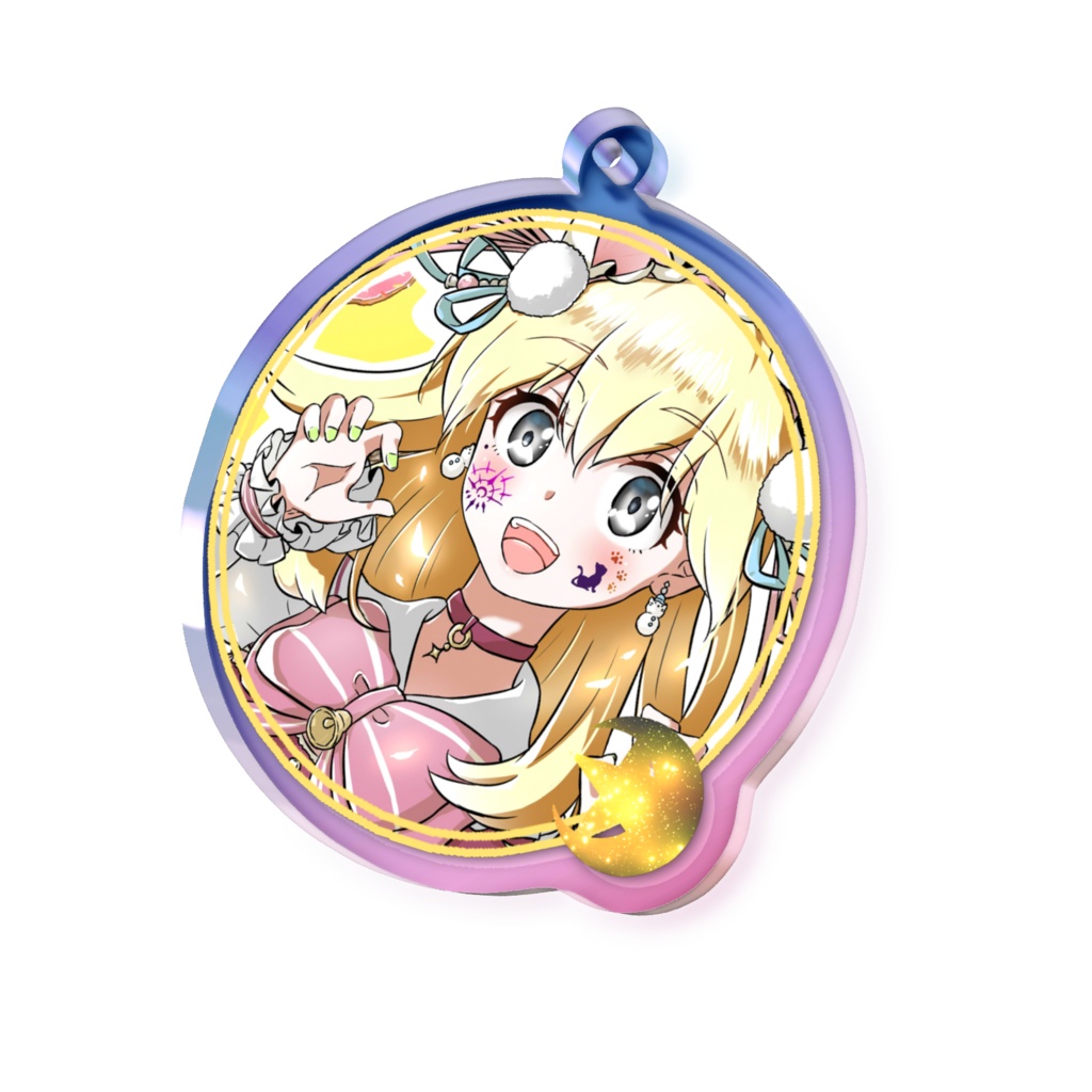 オーロラアクリルキーホルダー_星乃 ここみ (REALITYアバターイラスト)