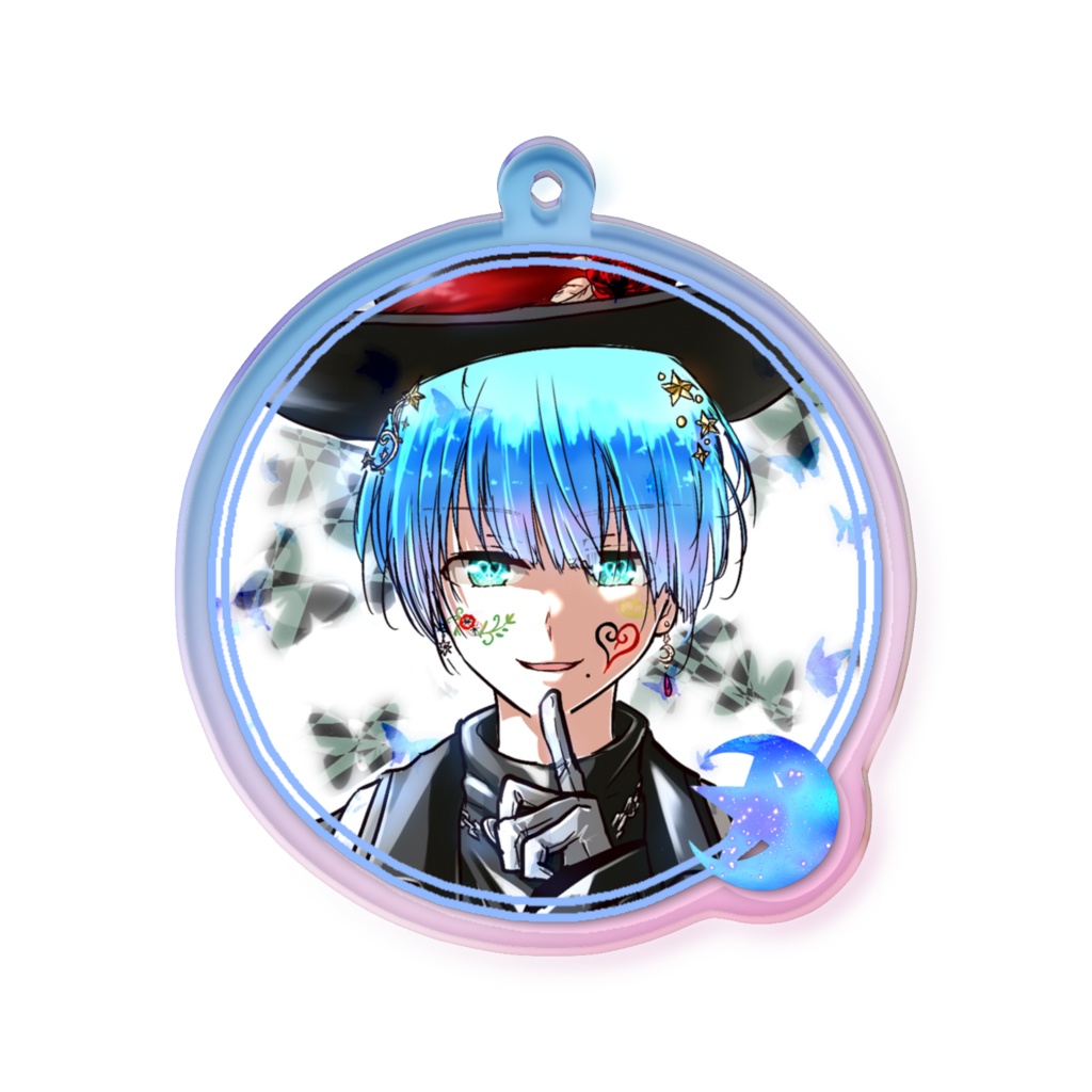 オーロラアクリルキーホルダー_虚実 ヴォイド アイコンver. (REALITYアバターイラスト)