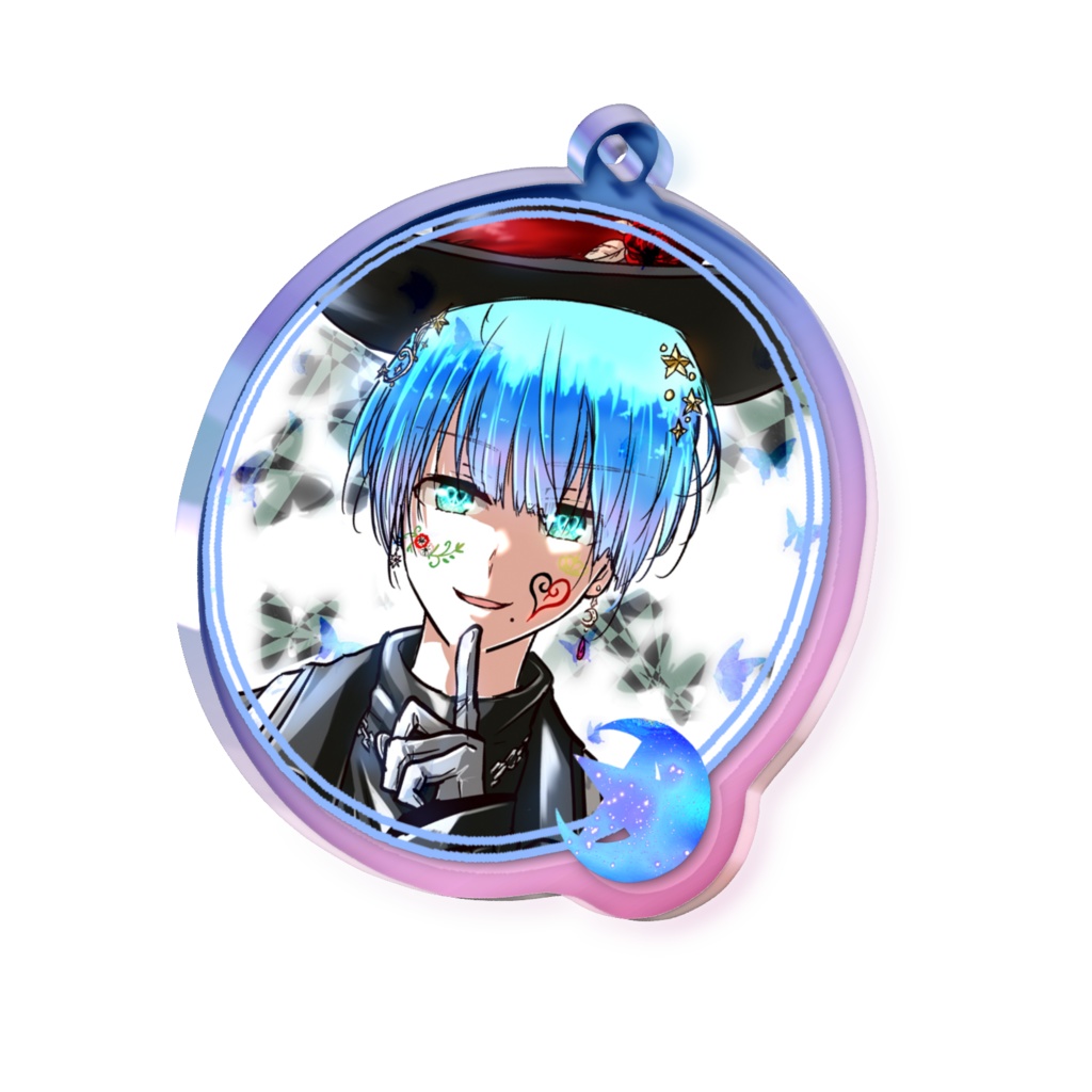 オーロラアクリルキーホルダー_虚実 ヴォイド アイコンver. (REALITYアバターイラスト)