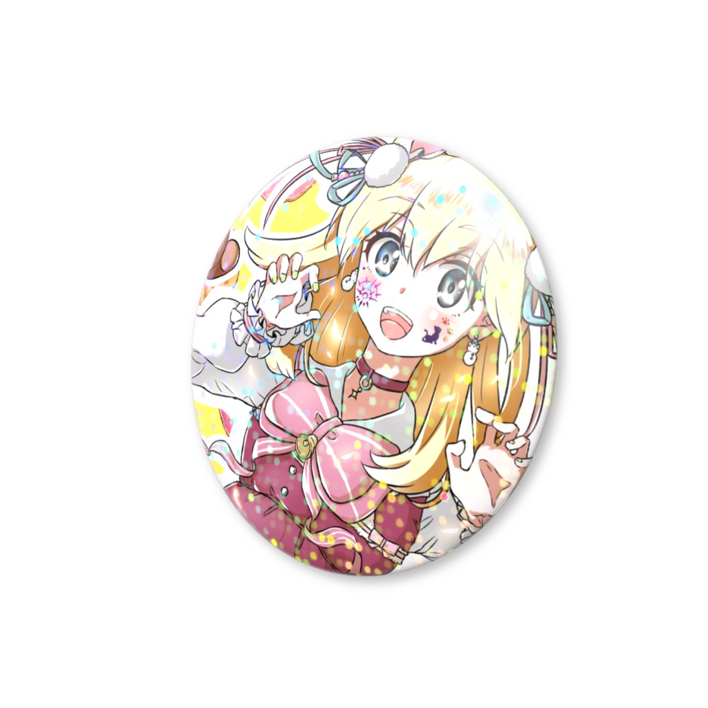 ホログラム缶バッジ_星乃 ここみ (REALITYアバターイラスト)