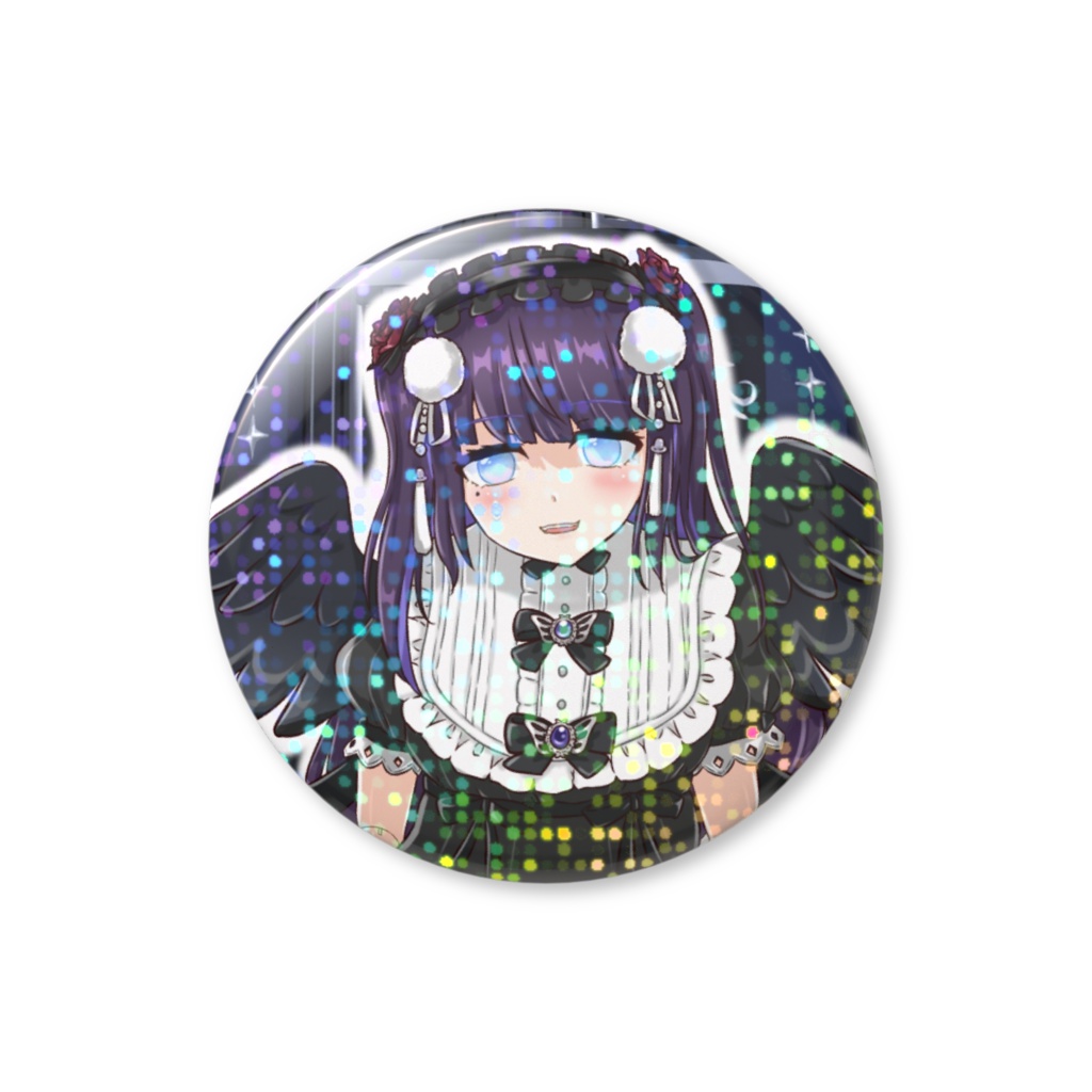 ホログラム缶バッジ_ぽちぽち (REALITYアバターイラスト)