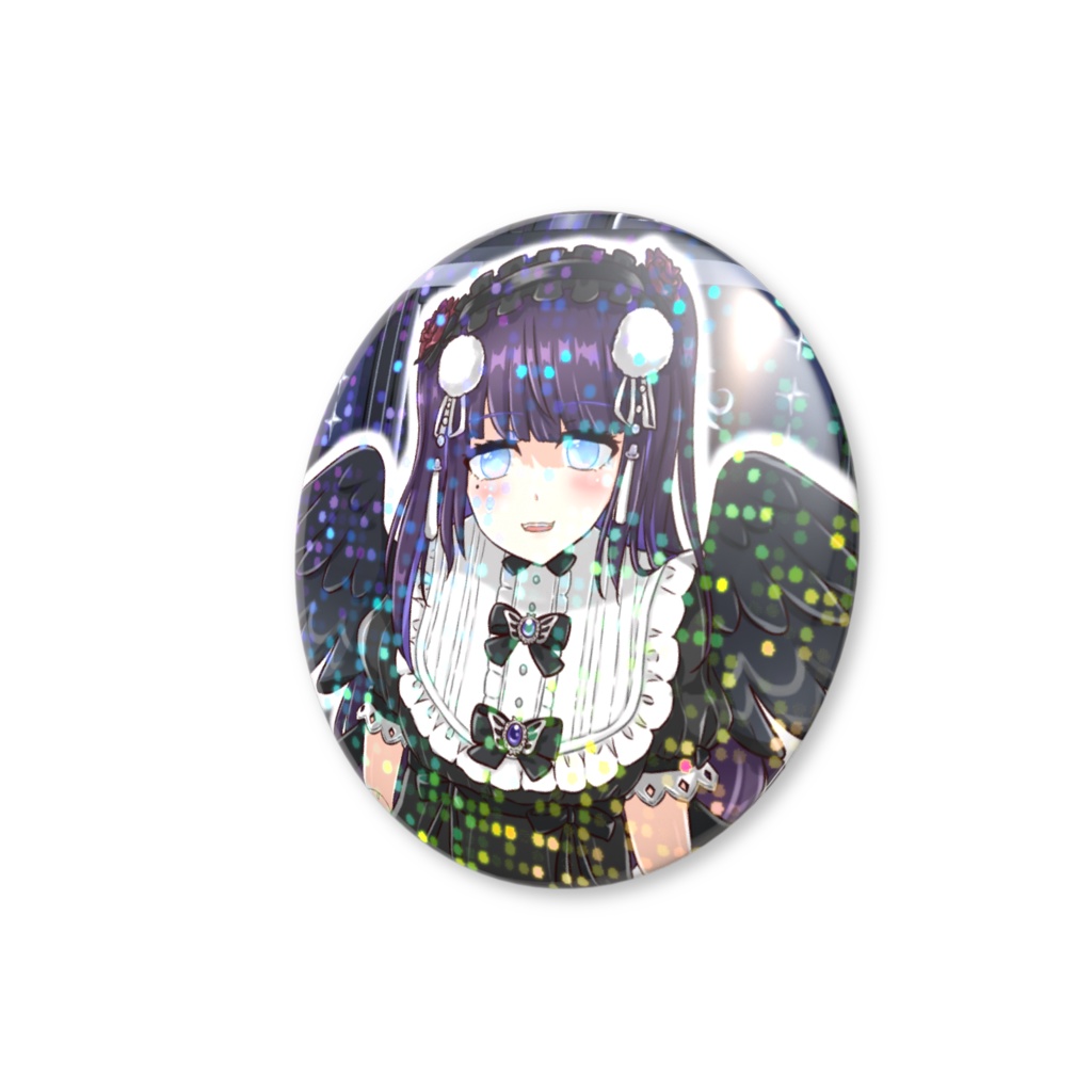 ホログラム缶バッジ_ぽちぽち (REALITYアバターイラスト)