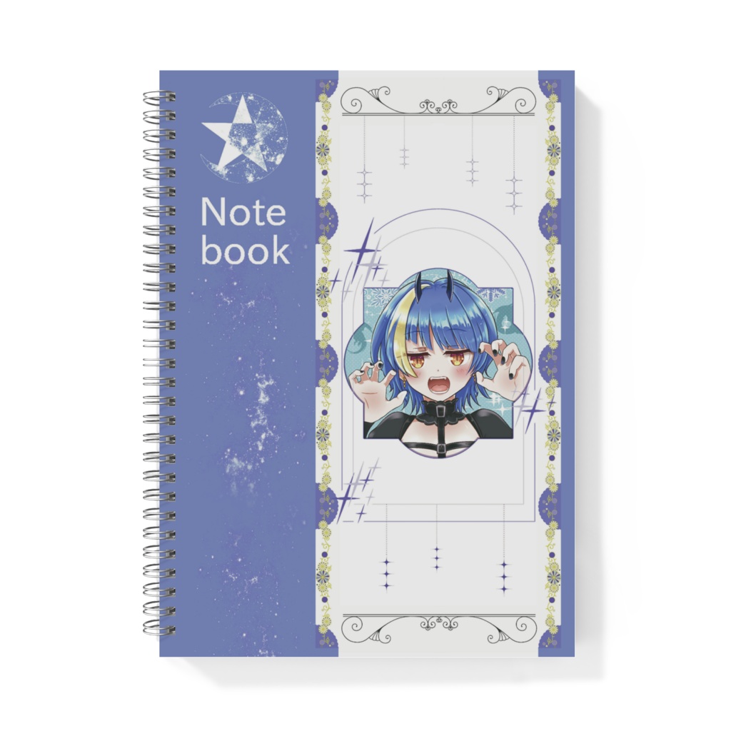 リングノート[B5]_黒輝 美羽 (REALITYアバターイラスト)