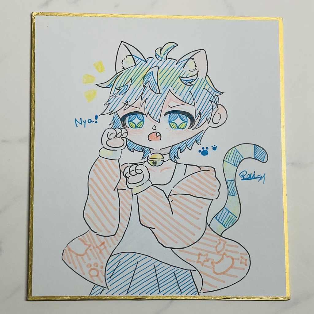 【ミニ色紙】Nya