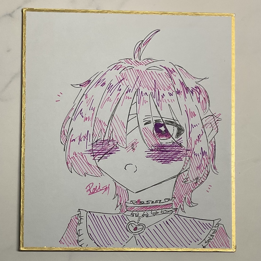 【ミニ色紙】yamikawaii