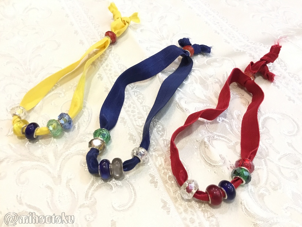 Division character ribbon bracelet