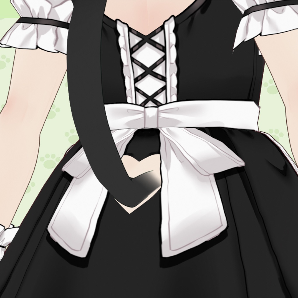 【Vroid】肌色付きのねこのしっぽ Cat Tail