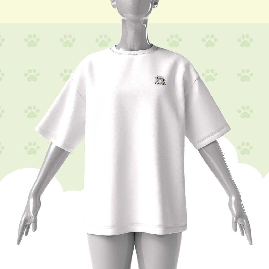 【2周年グッズ】生意気チビコトリン Tシャツ Smol Smug Kotorin Over Size T-shirt (2nd Anniversary Goods)