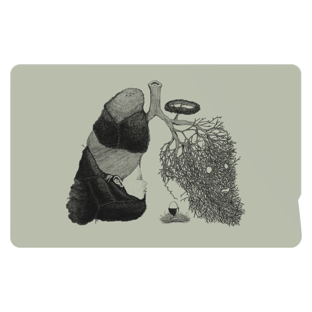 「呼吸と巣」ICカードカラーステッカー