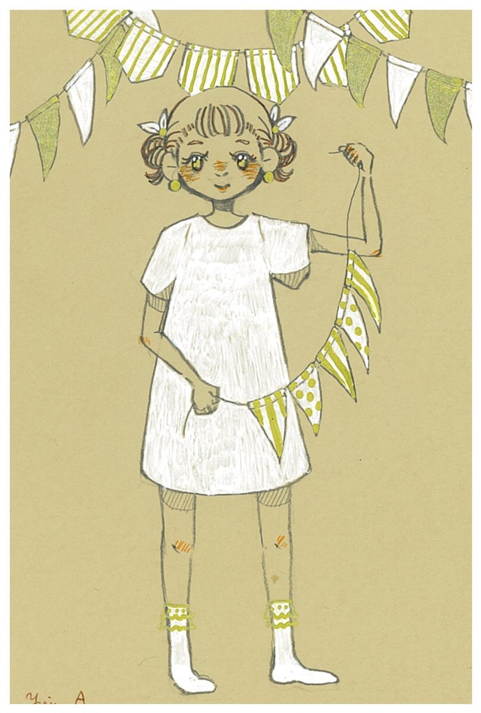 ポストカード⑤　パーティー準備中