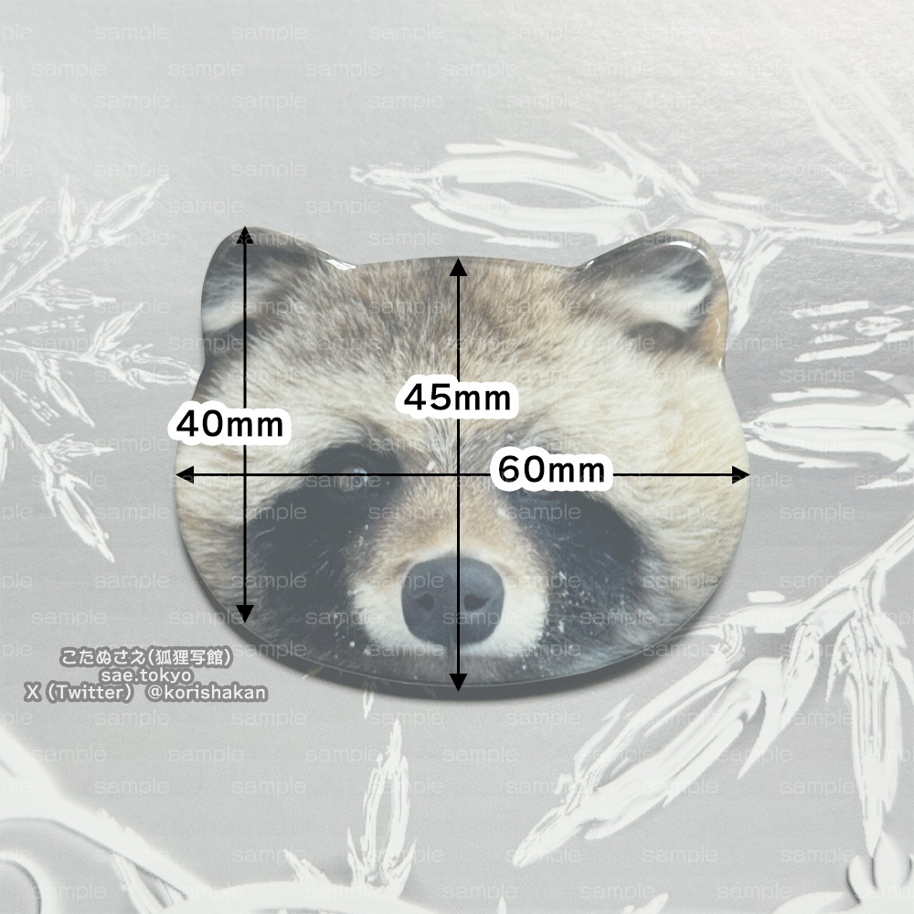 エゾタヌキのおかお缶バッジ