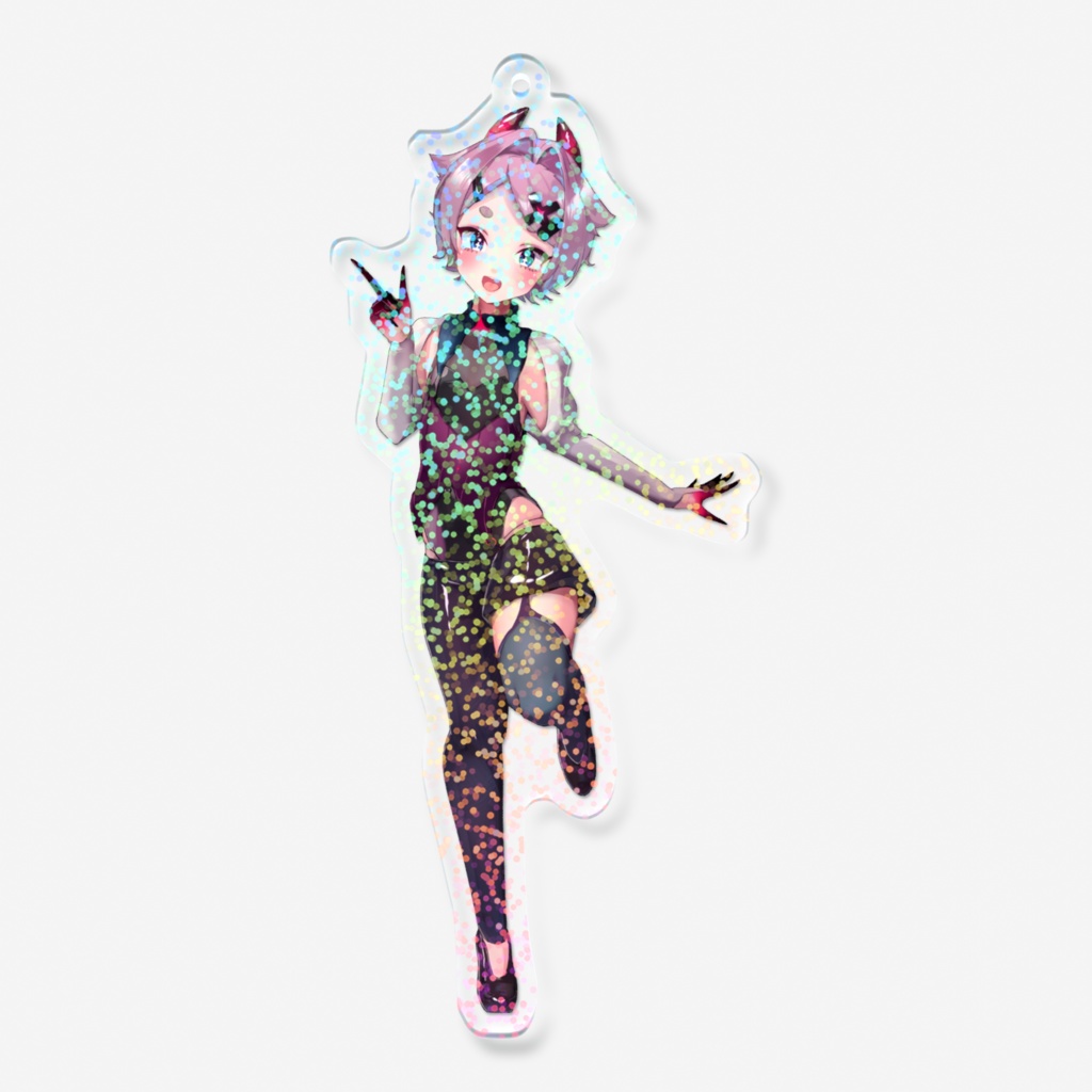 【常設グッズ】小栗ムゥ アクキー2025【ホログラムアクリルキーホルダー】