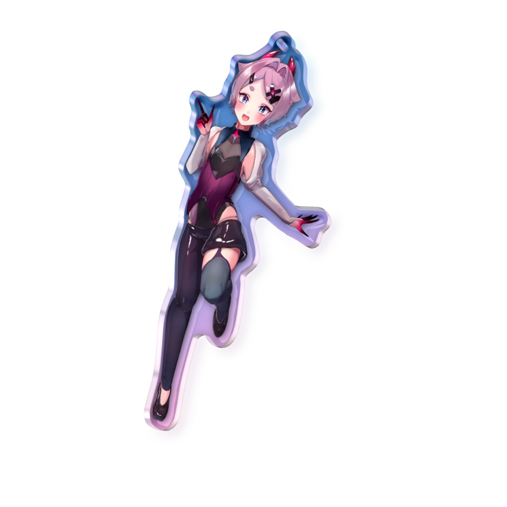 【常設グッズ】小栗ムゥ アクキー2025【オーロラアクリルキーホルダー】