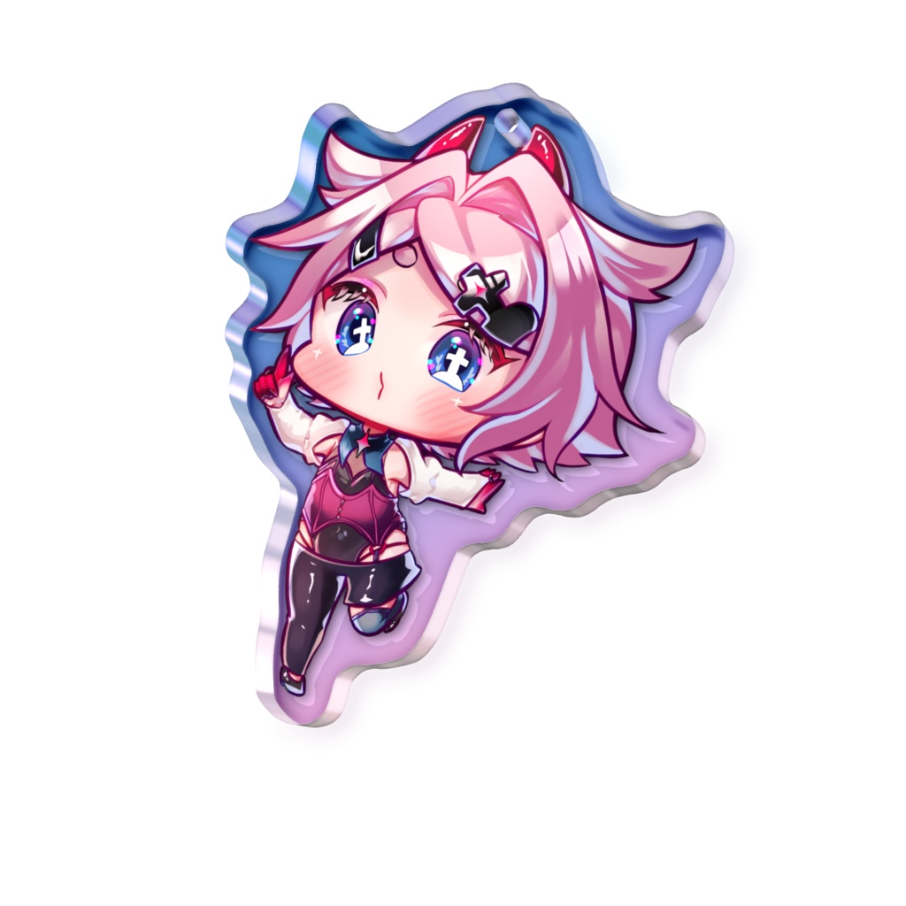 【常設グッズ】小栗ムゥ アクキー2025【オーロラアクリルキーホルダー】