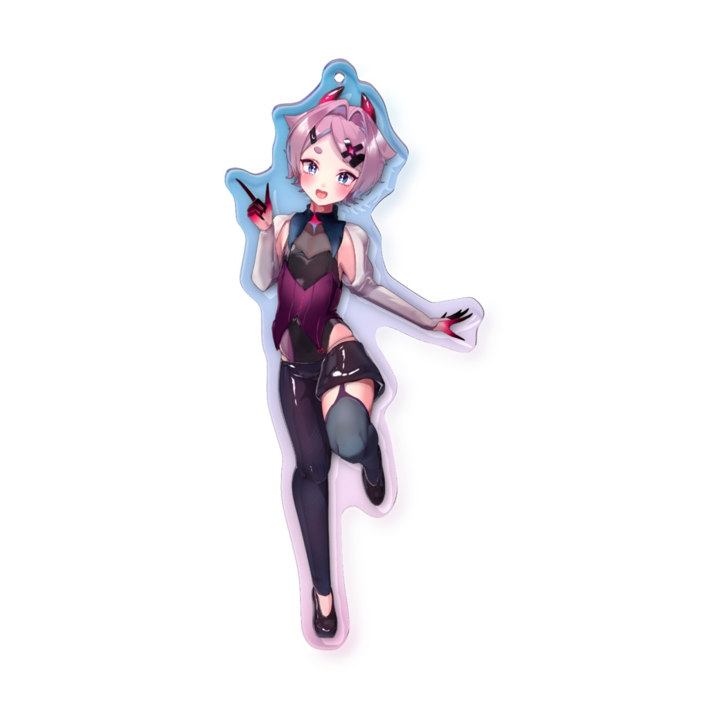 【常設グッズ】小栗ムゥ アクキー2025【オーロラアクリルキーホルダー】