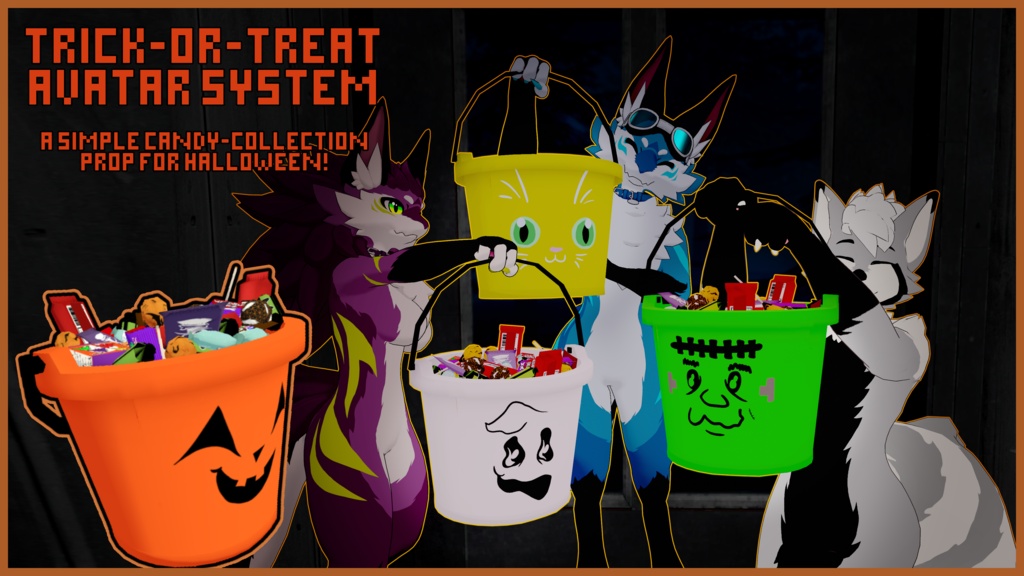 🎃 GumBucket - Halloween Trick-Or-Treat Asset for Avatars