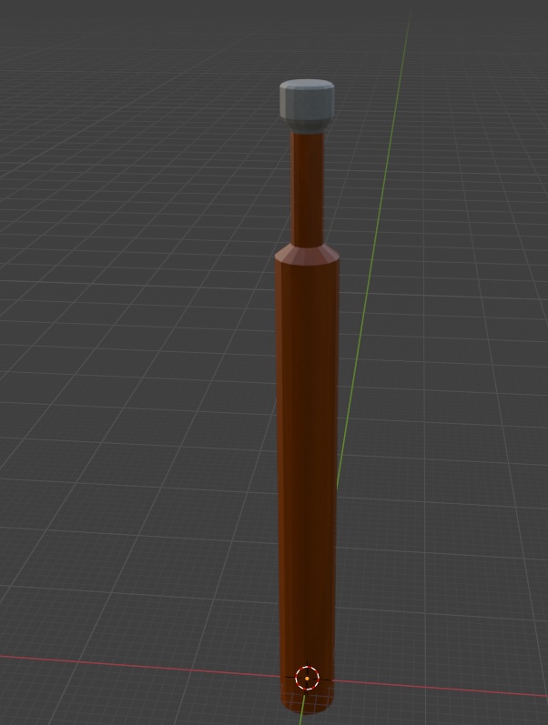 Bate de madera (FBX) Blender