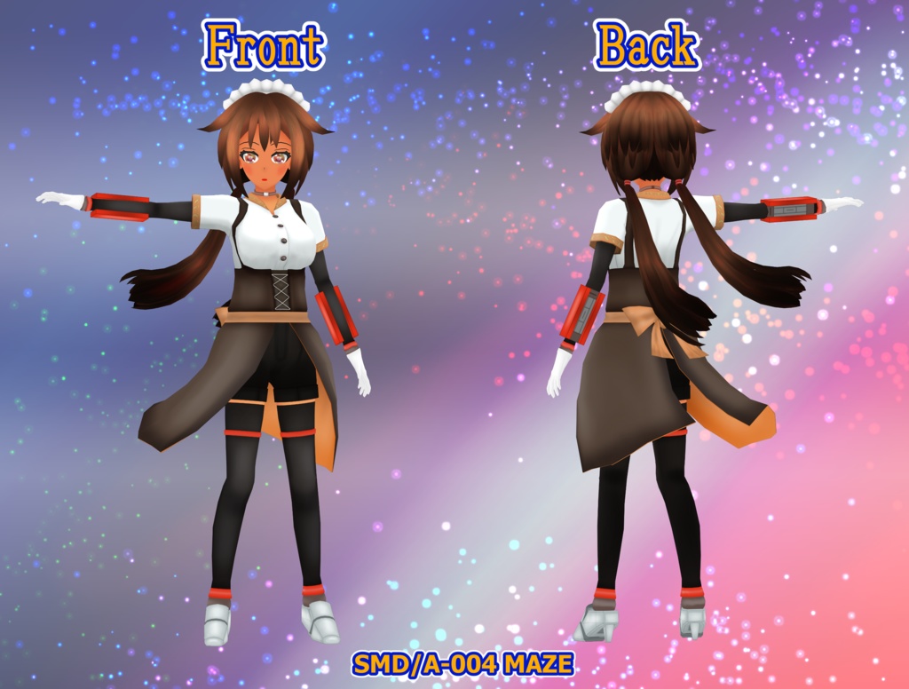 【単体版】オリジナル3Dモデル「SMD/A-004 メイズ(Maze)」【PC/Quest対応】