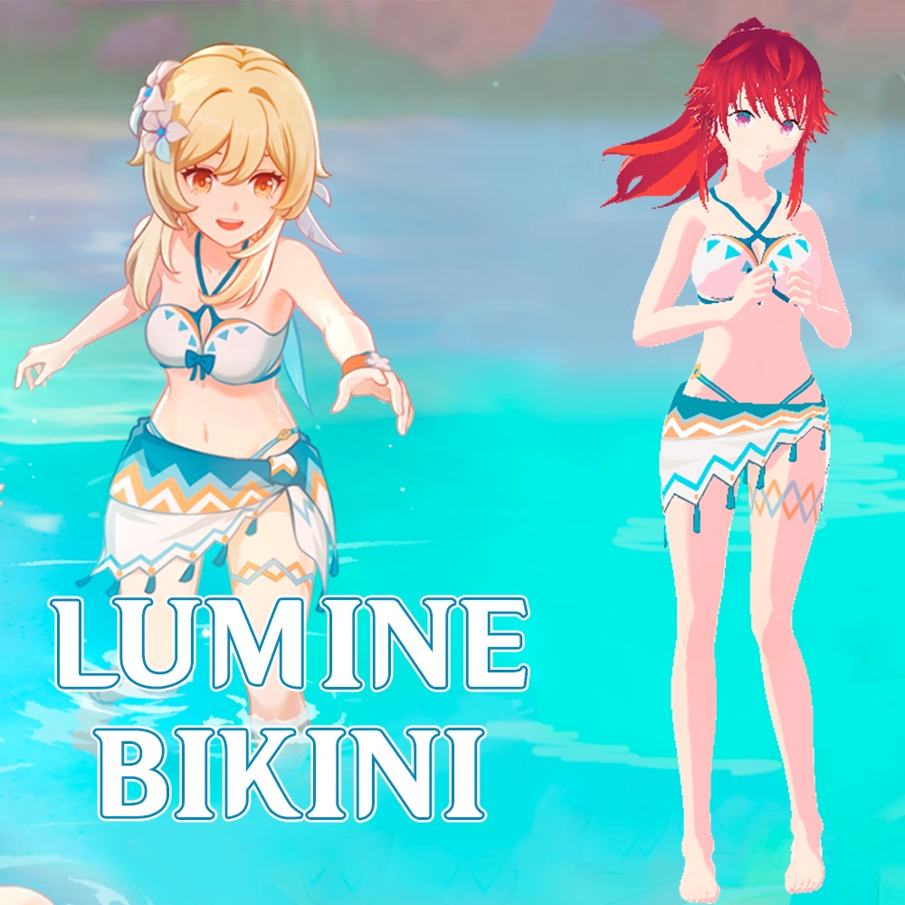 [ VRoid ] Lumine's bikini (genshin impact)