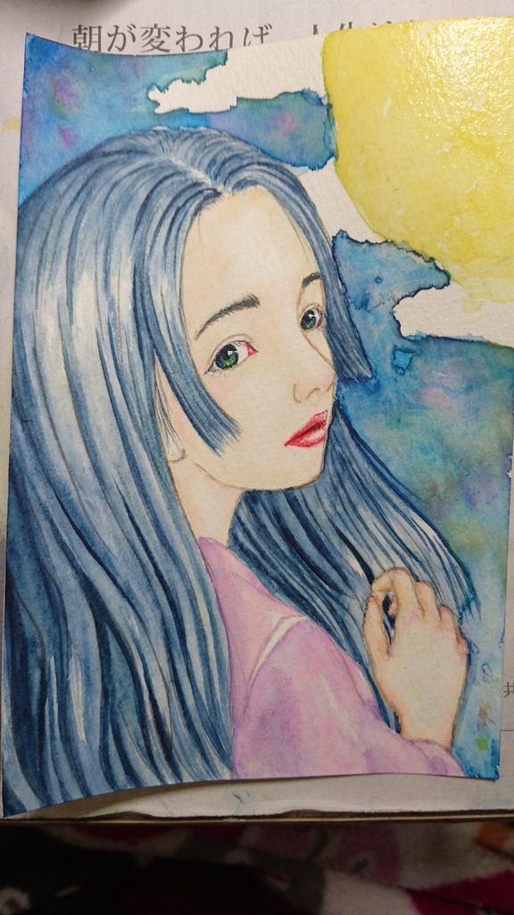 水彩原画 ハガキサイズ