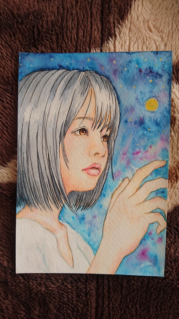 水彩原画 ハガキサイズ