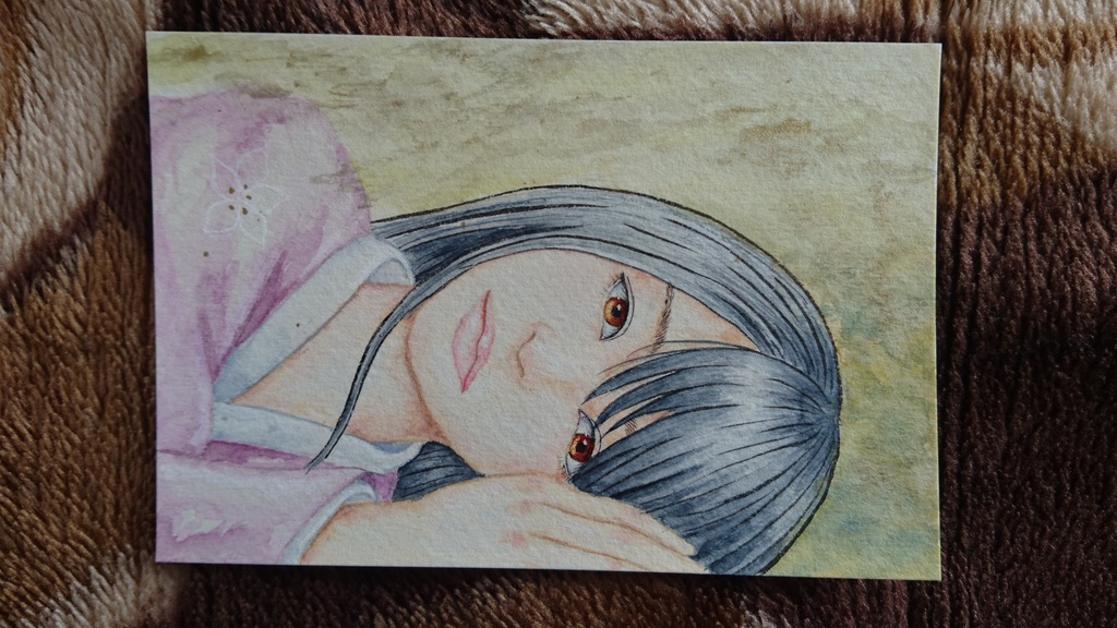 水彩原画 ハガキサイズ