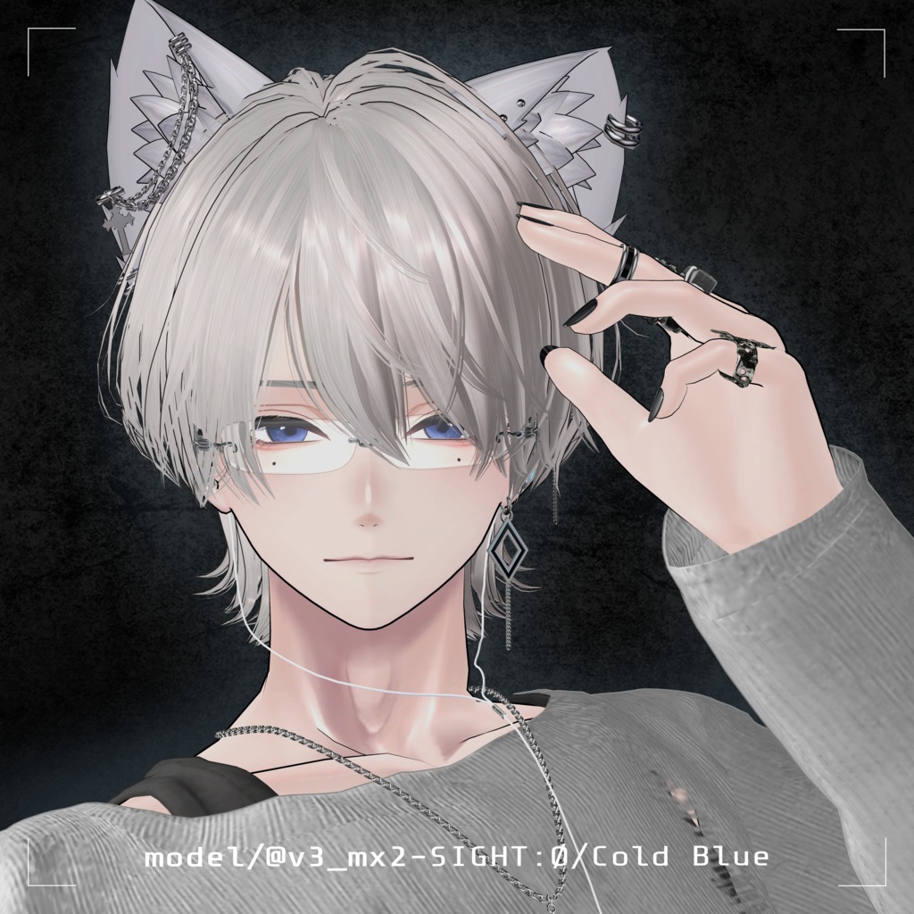 【男性4avatar対応】SIGHT:Ø eye texture.(5color+EX5color+emission)