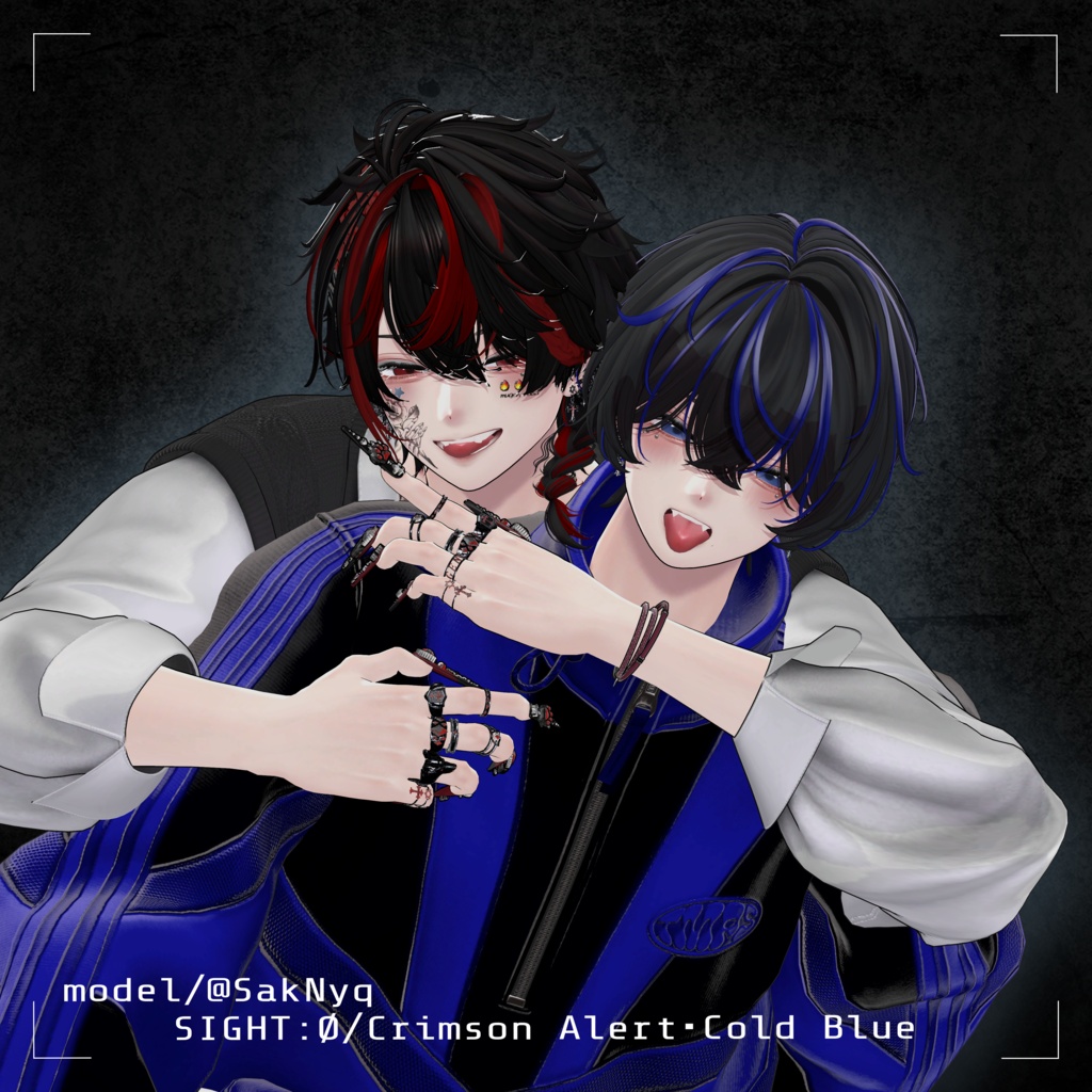 【男性4avatar対応】SIGHT:Ø eye texture.(5color+EX5color+emission)