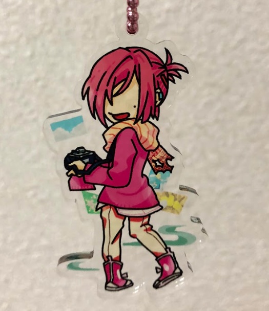 ステンドグラス風アクキーミツバ