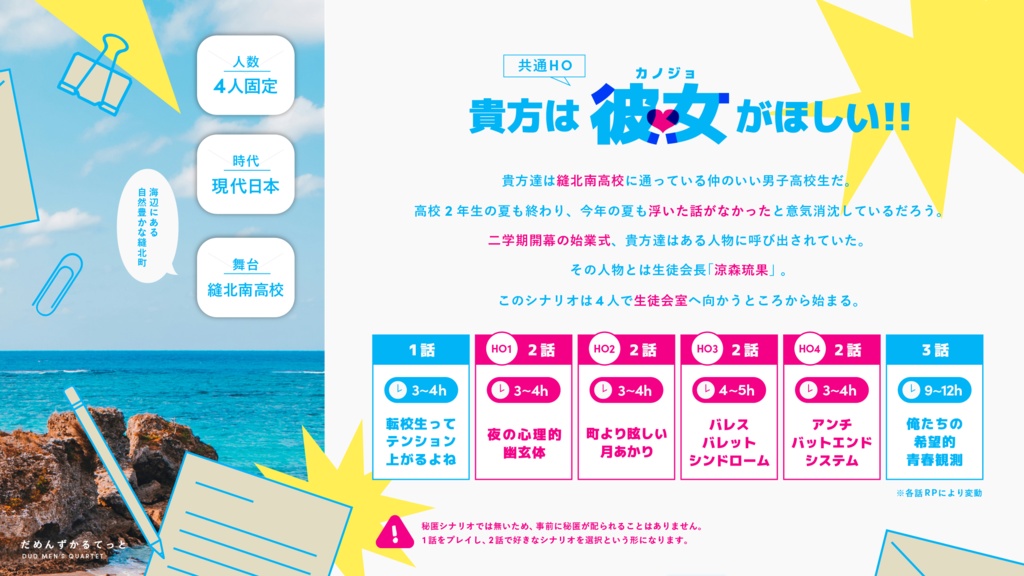 【CoC6版】だめんずかるてっと【SPLL:E190393】