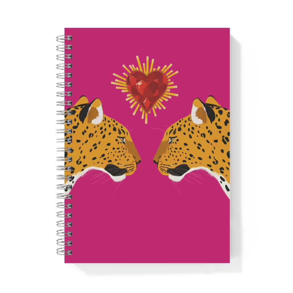 A5リングノート/leopard