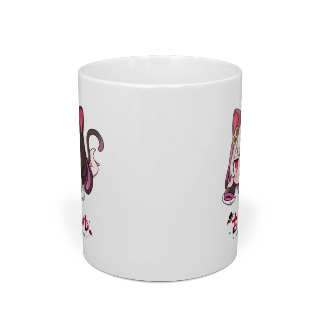 古守ちゆ ロゴ入りねこもりマグカップ