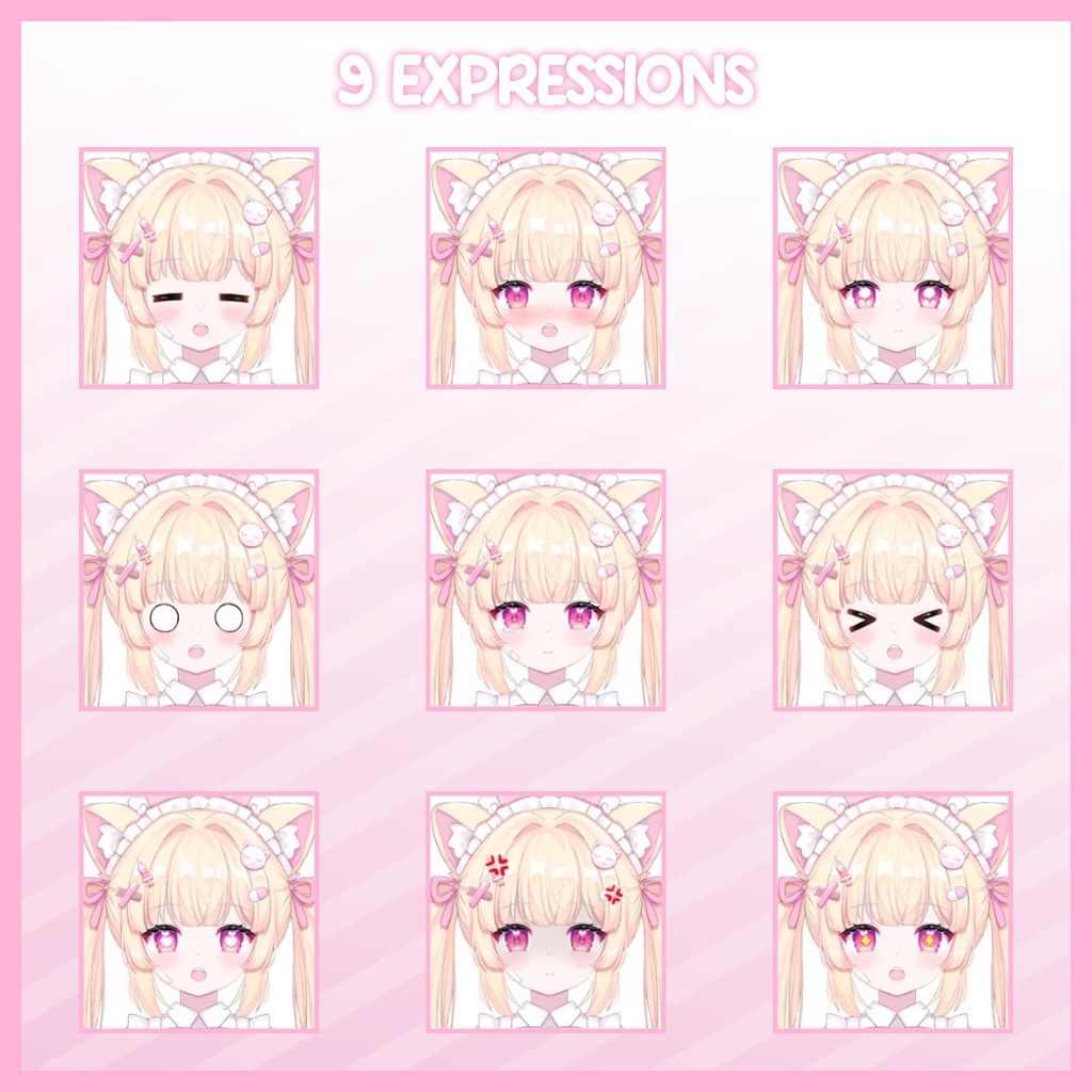 Cat Eared Nurse Girl 【Live2D 量販モデル】【汎用モデル】【General Purpose Model】【VTS】【VTuber 向け】【VTuber】