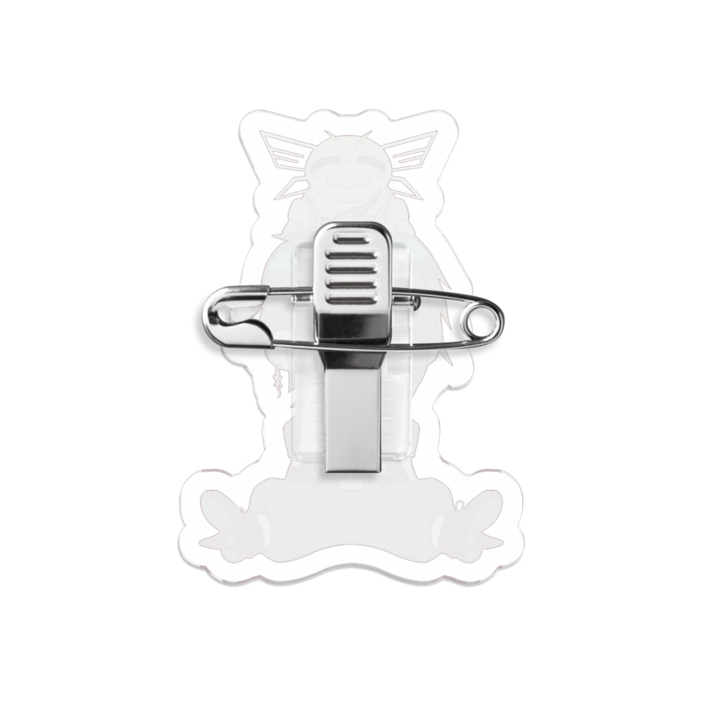 おすわりアクリルバッジ