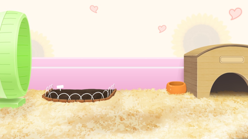 【フリー素材】もちはむの小屋背景