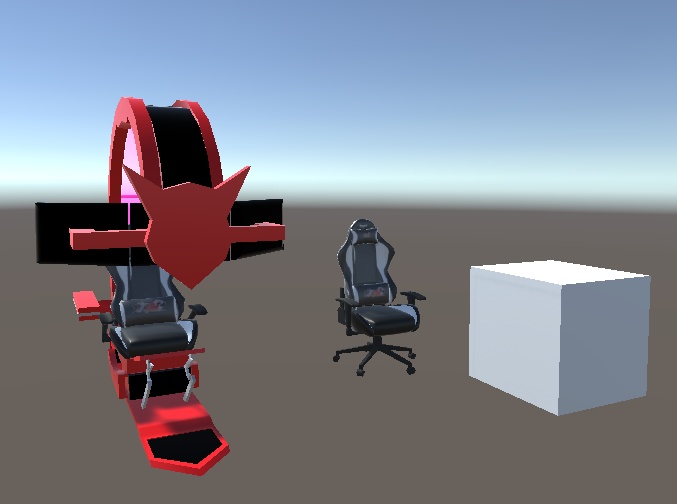 VRChat想定3D家具【GamingChair】