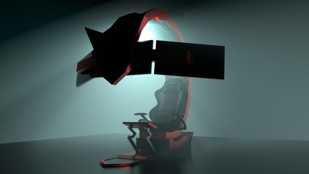 VRChat想定3D家具【GamingChair】