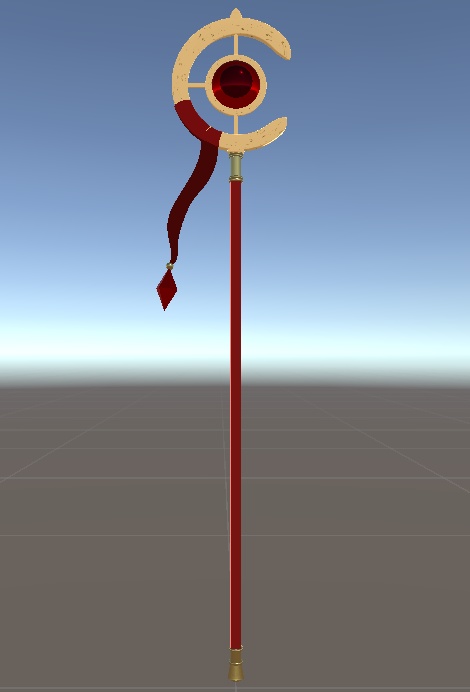 【VRChat】50年以上に生きた魔法使いの杖【3Dモデル】