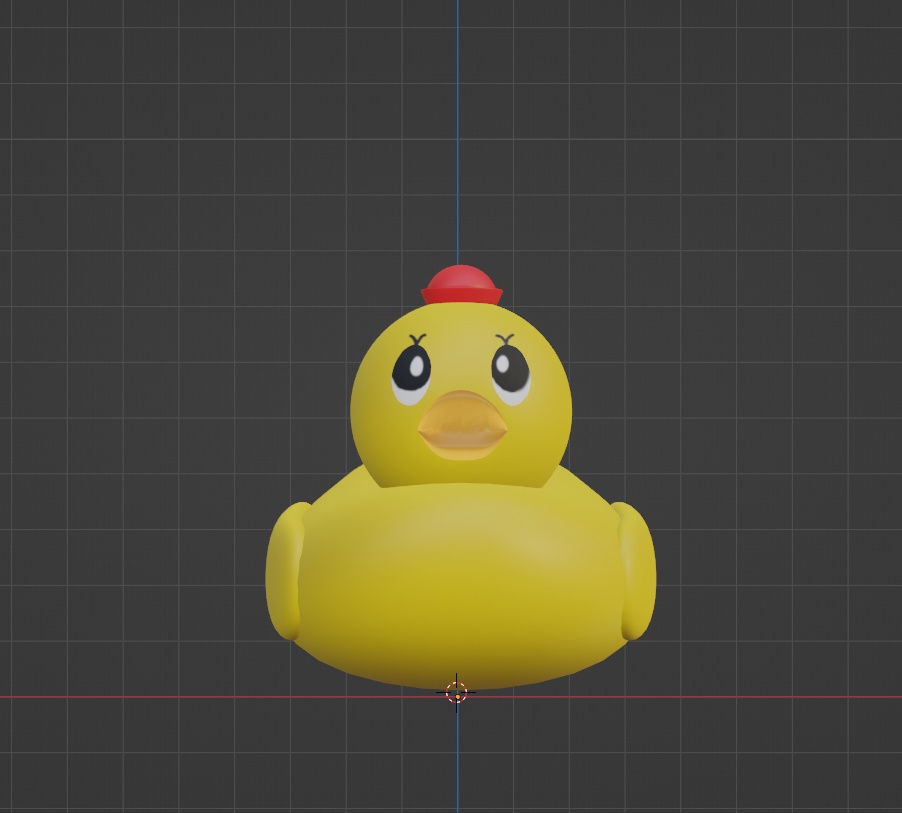 【blender】【FBX】あひる隊長　【unityパッケージ】