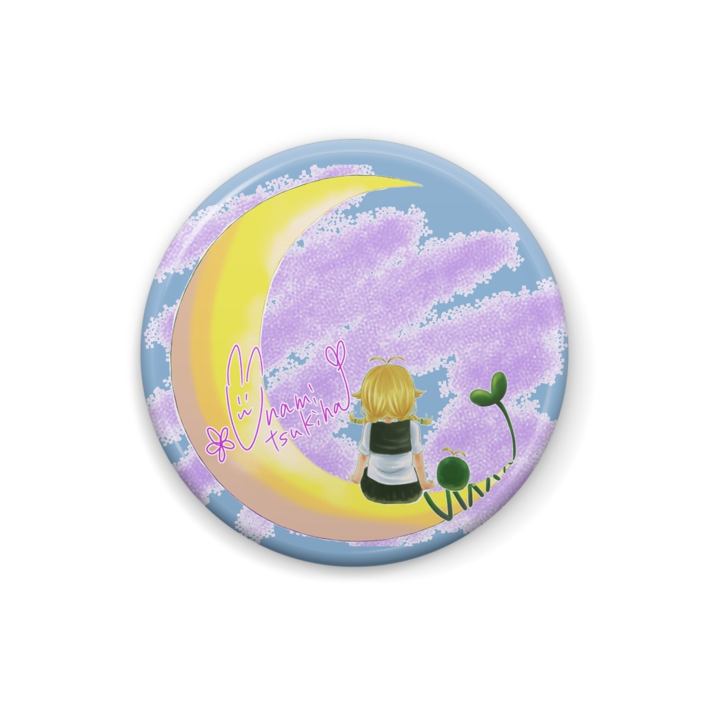 【25㎜】卯波月葉の缶バッジ【芽吹き隊デザイン】