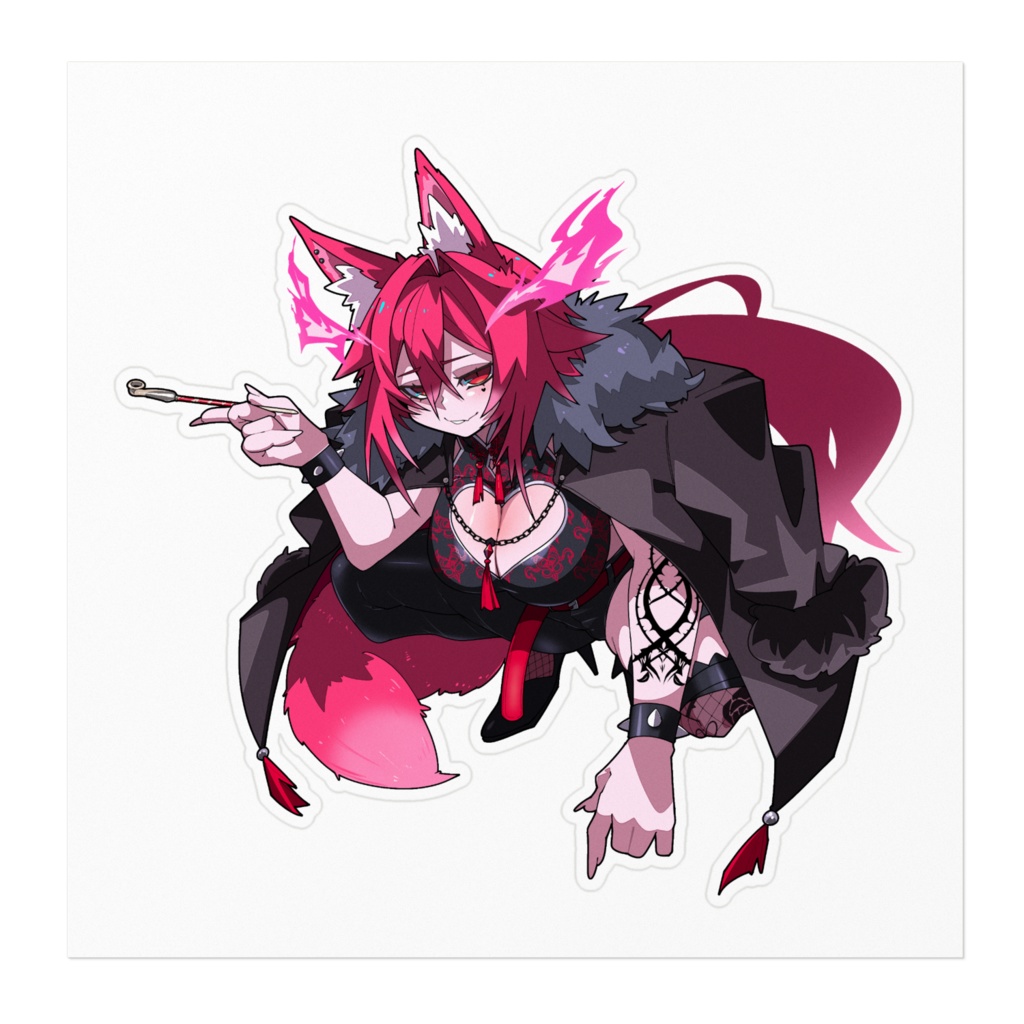 夢狼ちむステッカー