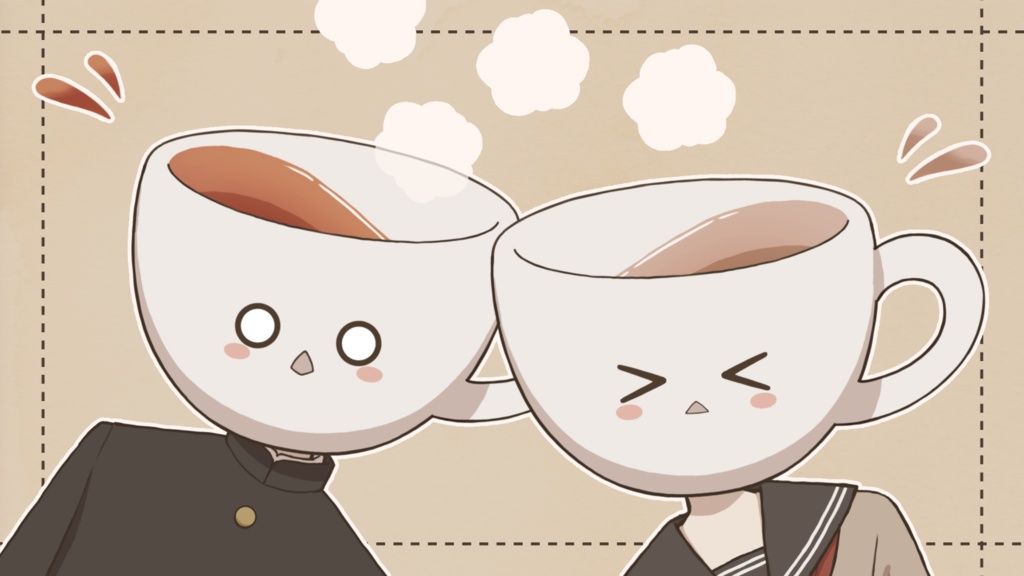 VTubeStudio対応 カップさん 学ラン/セーラー服